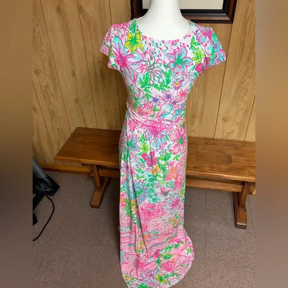 Lilly Pulitzer Breanna Maxi Dress in Paradise Found Floral Print Size M - Picture 3 of 11